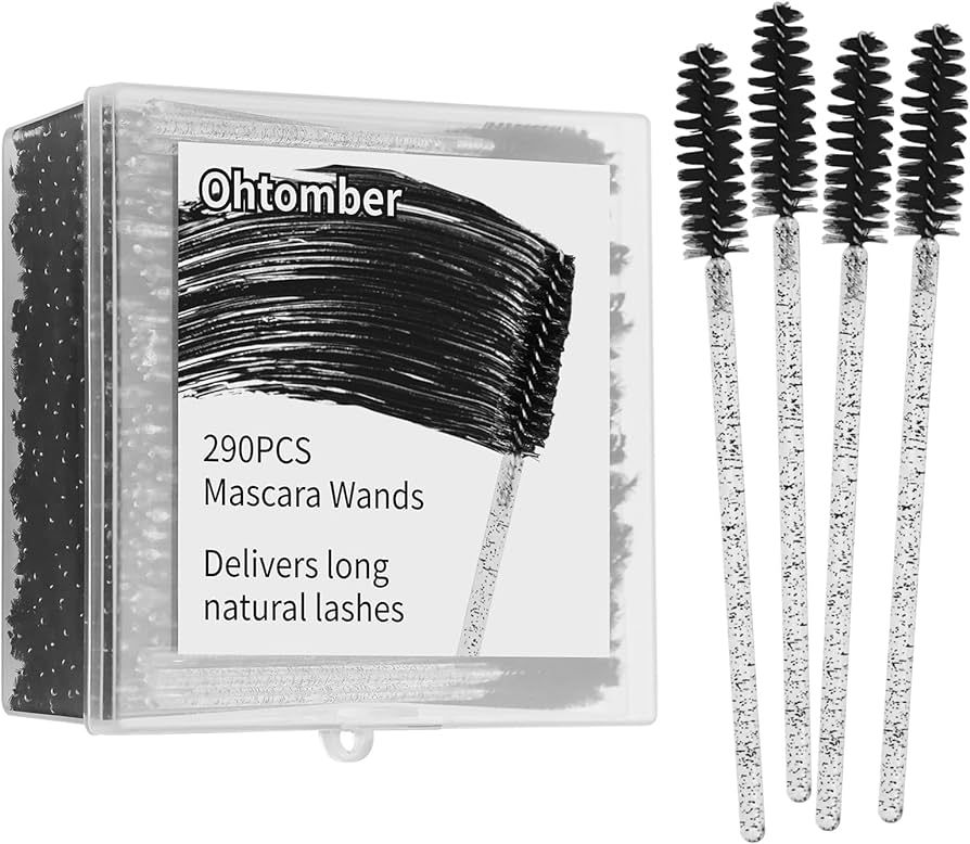 Ohtomber 290PCS Spoolies Eyelash Brush - Mascara Wands Eyebrow Brush Eyelash Comb Spoolies for Ey... | Amazon (US)