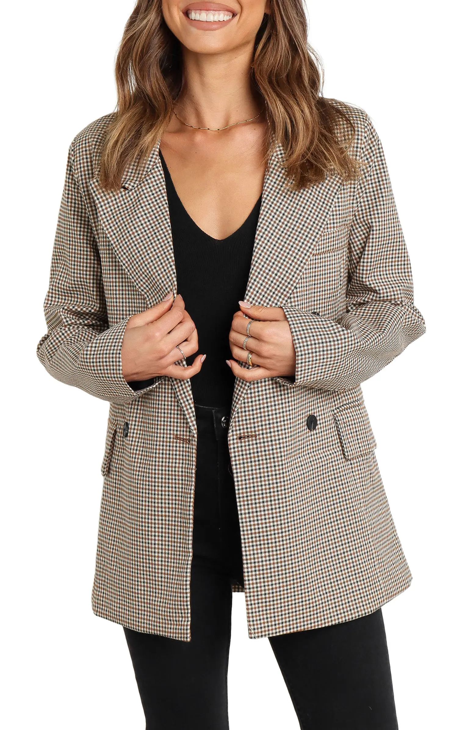 Juliette Check Double Breasted Blazer | Nordstrom