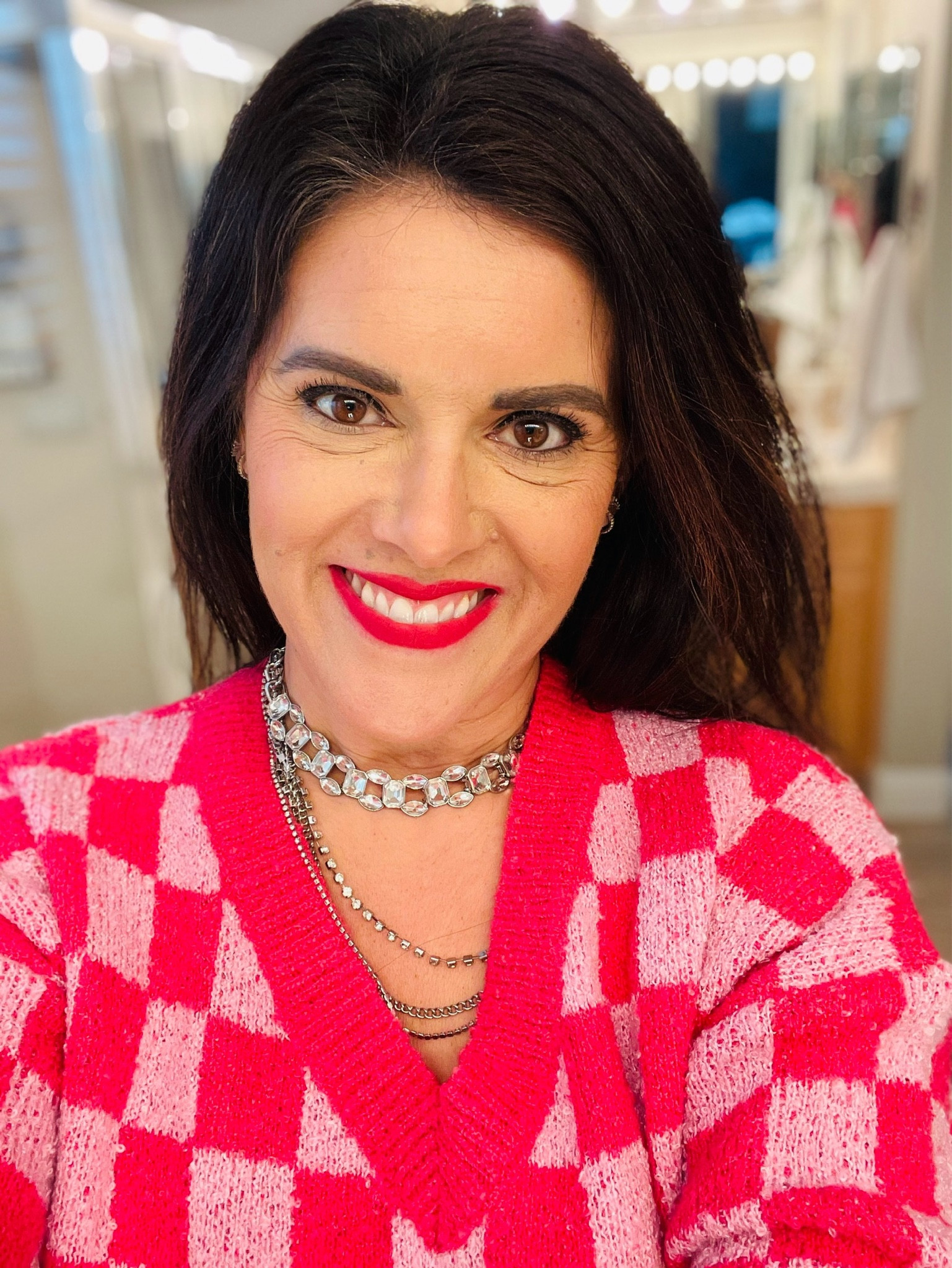Valentine’s Day captured in a Too Faced Melted Matte lipstick and matching Walmart checkered sweater

#LTKU #LTKbeauty #LTKGiftGuide