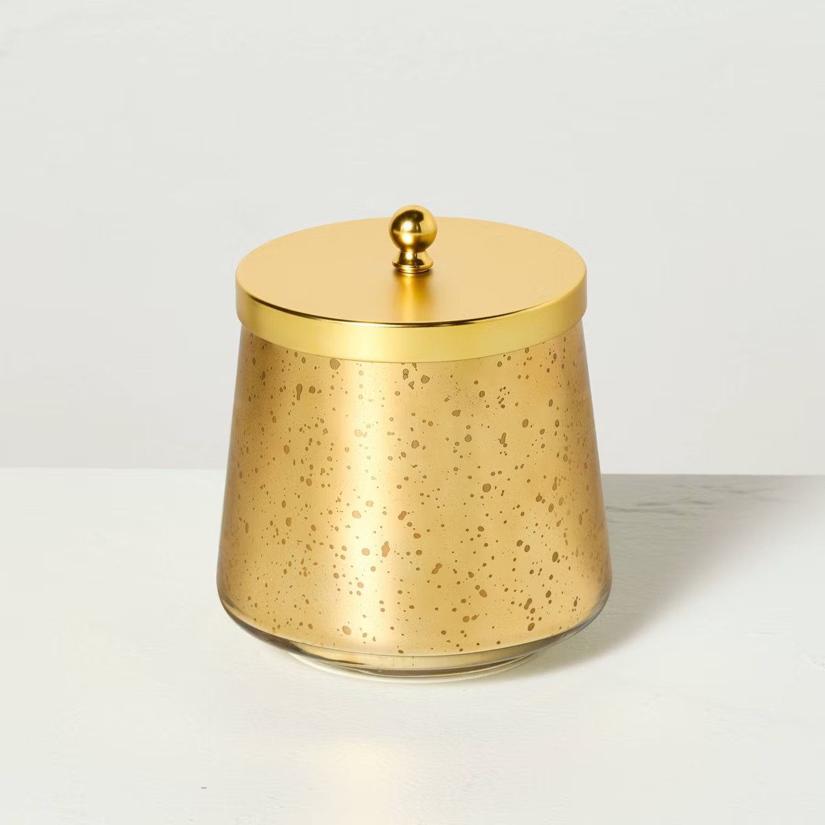 Mercury Glass Fireside Spruce Lidded Christmas Jar Candle Gold 12oz - Hearth & Hand™ with Magno... | Target