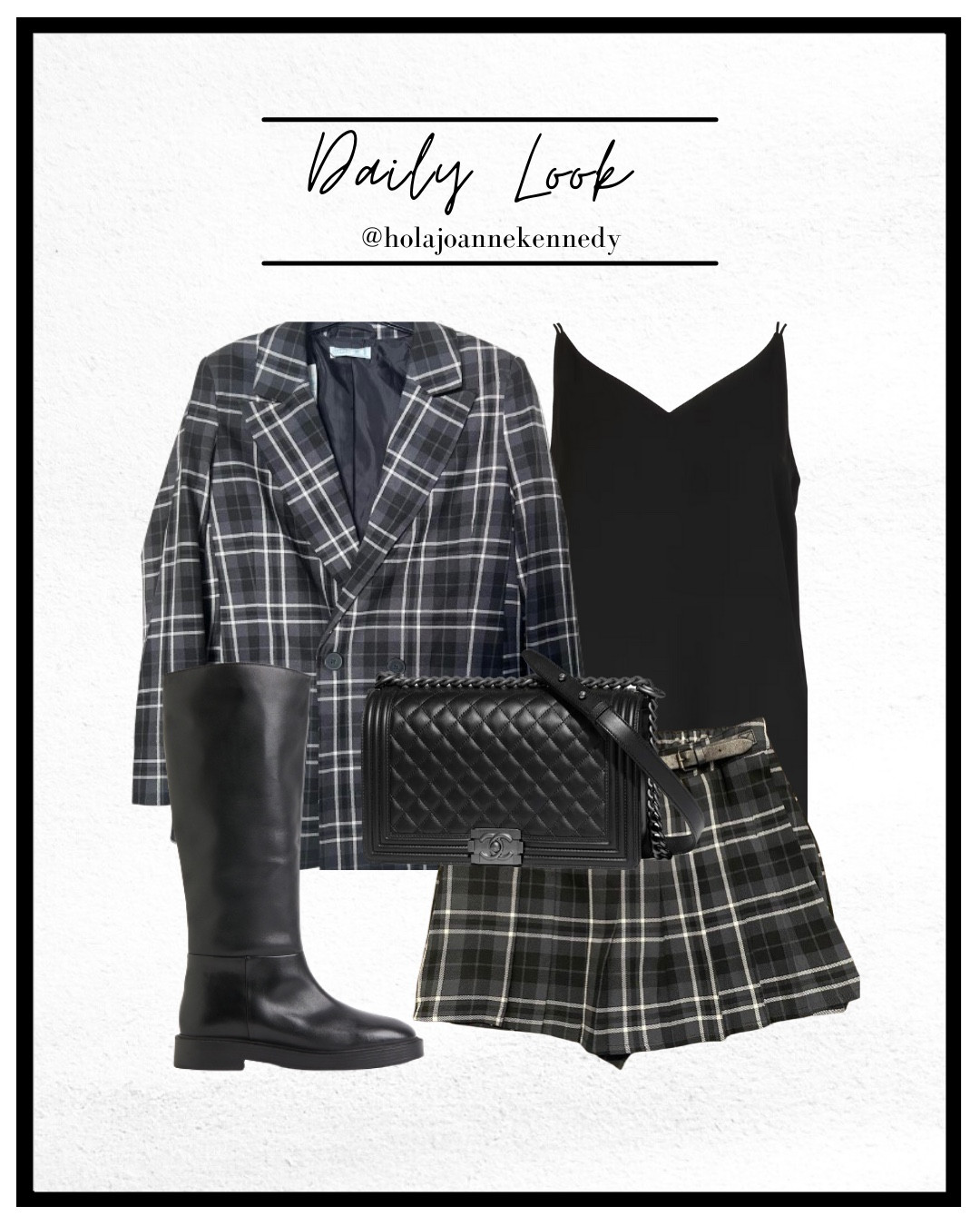 Check coord, check blazer, check skort, check mini skirt, check pleated skirt, tartan coord, tartan blazer, tartan skort, tartan skirt, tartan mini skirt, tartan pleated skirt, check buckle skirt, check skirt, riding boots, knee boots, leather boots outfit, autumn outfit idea, autumn outfits, autumn styling, autumn fashion 

#LTKautumn #LTKeurope #LTKuk