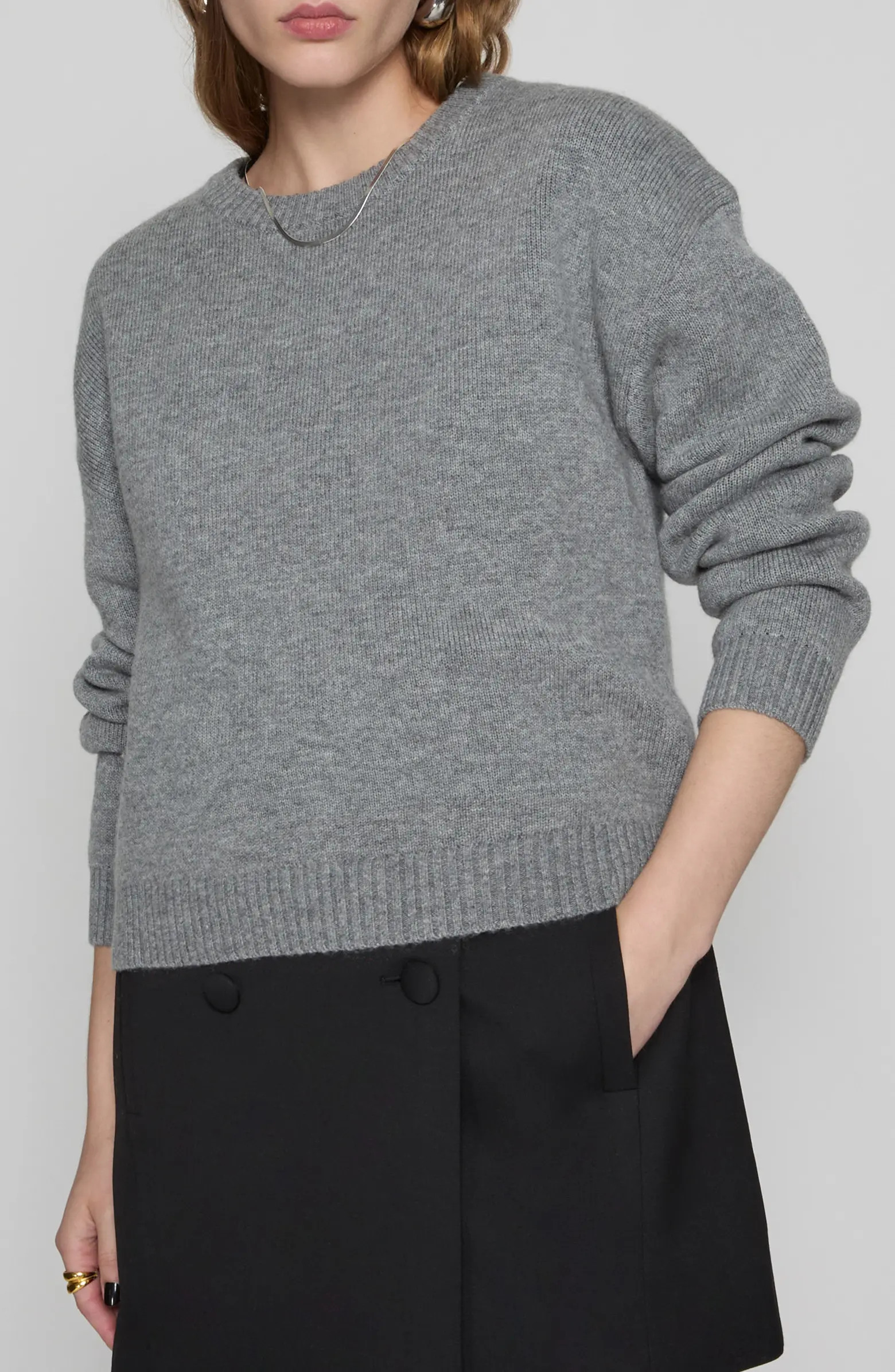 Remi Oversize Wool & Cashmere Crewneck Sweater | Nordstrom