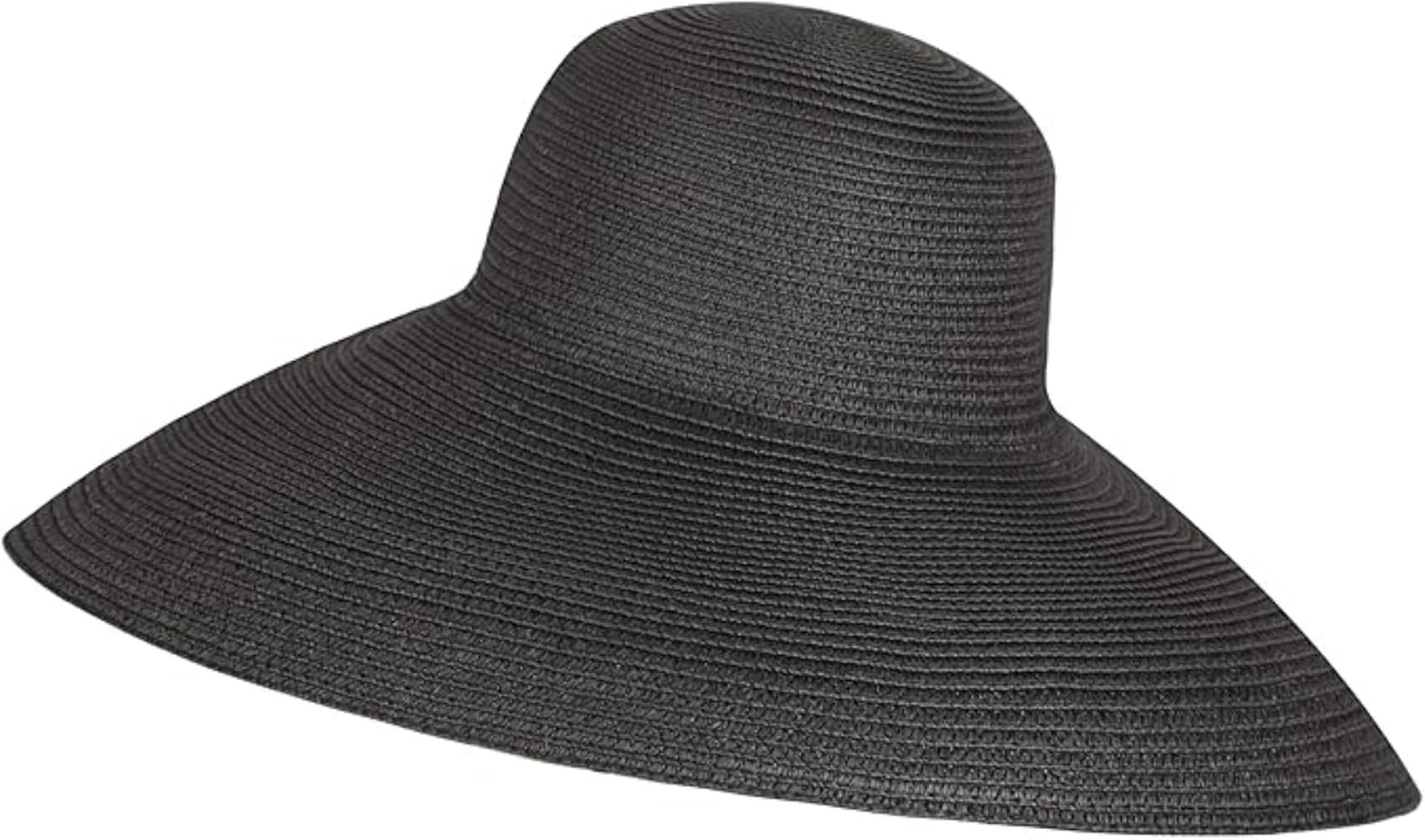 MIU Wide Brim Audrey Hepburn Hat - Adjustable and Made with 100% Natural Straw | Premium Elegant ... | Amazon (US)