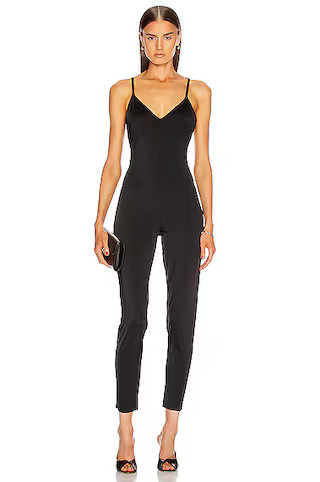 Norma Kamali Slip Mio Catsuit in Black | FWRD | FWRD 