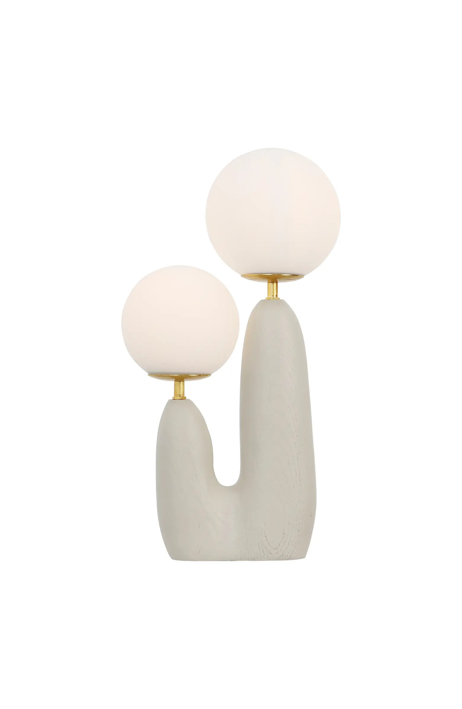 JONATHAN Y Oda 17.75" 2-Light Modern Bohemian Resin/Iron/Frosted Glass Danish Cactus LED Table La... | Nordstrom