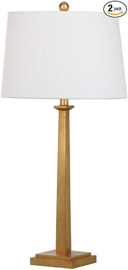 SAFAVIEH Lighting Collection Andino Gold 32-inch Bedroom Living Room Home Office Desk Nightstand ... | Amazon (US)