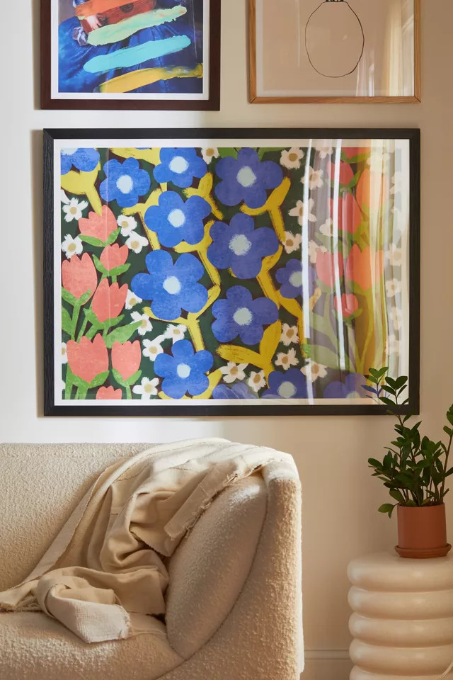 Sewzinski Meadow Flowers Art Print | Urban Outfitters (US and RoW)