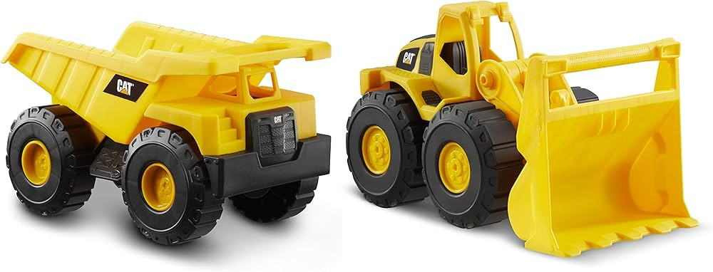 CatToysOfficial, CAT Construction 7" Mini Crew 2 Pack with Dump Truck and Loader, Kids Toys for A... | Amazon (US)