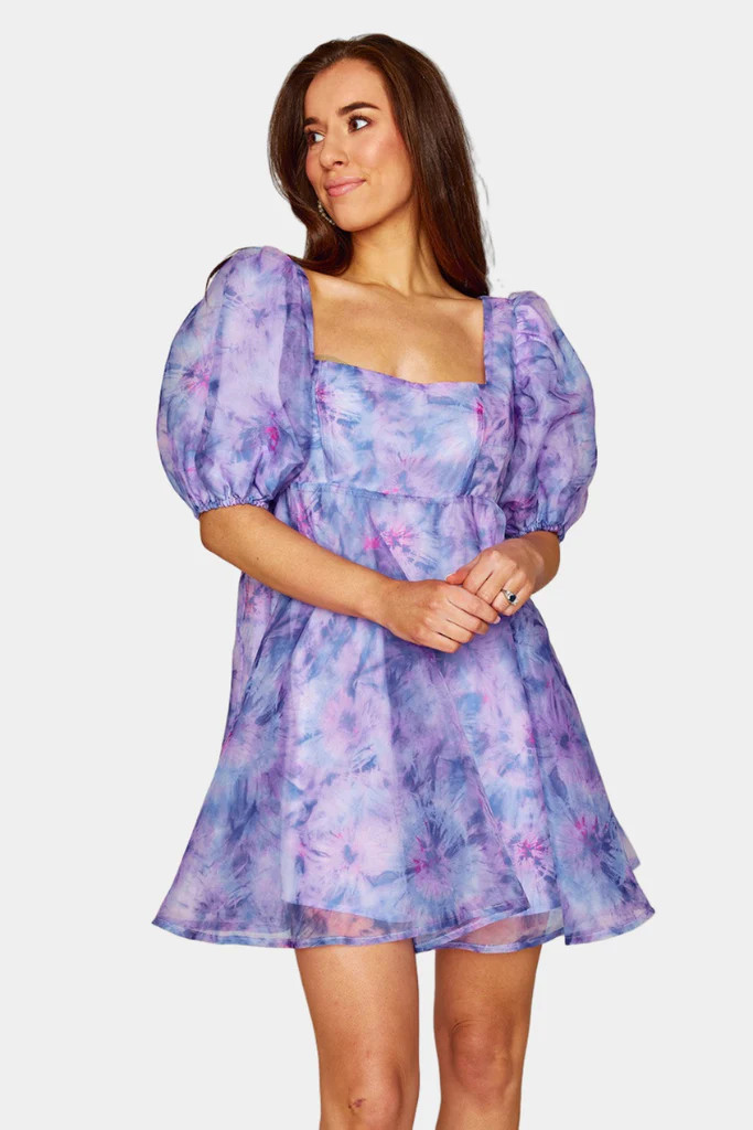 Lyla Puff Sleeve Baby Doll Dress - Ripple | BuddyLove