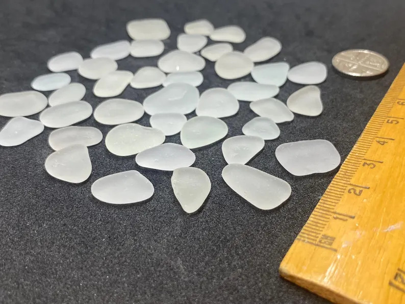 Flat Seaglass pieces - 40 pieces - card making, picture making - art craft - lovely gift idea - e... | Etsy (US)