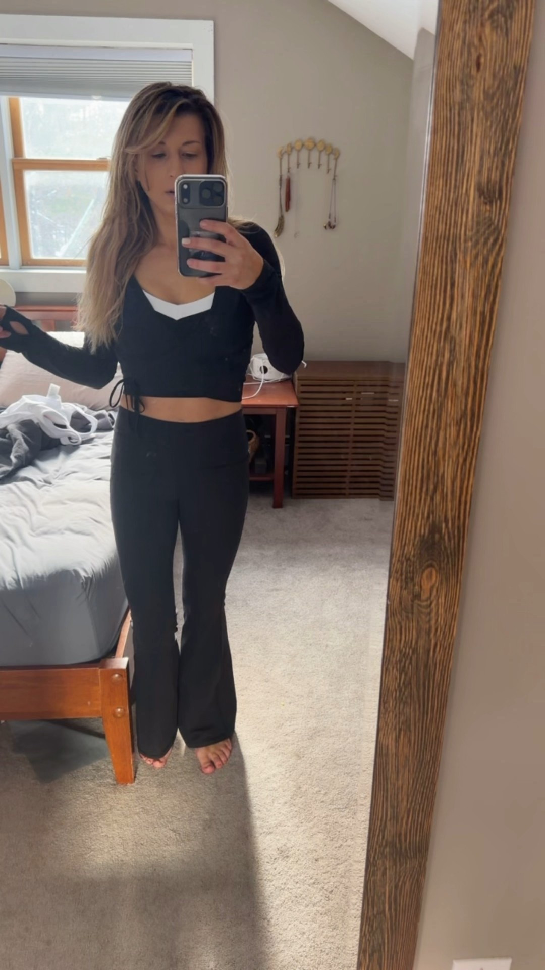 And a cute little wrap top since it’s cold also Abercrombie

#LTKActive #LTKSaleAlert #LTKmomlife