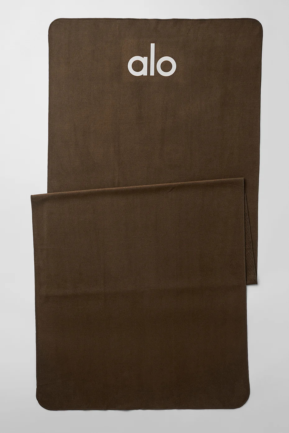 Alo Yoga� | Grounded No-Slip Mat Towel in Espresso Brown | Alo Yoga