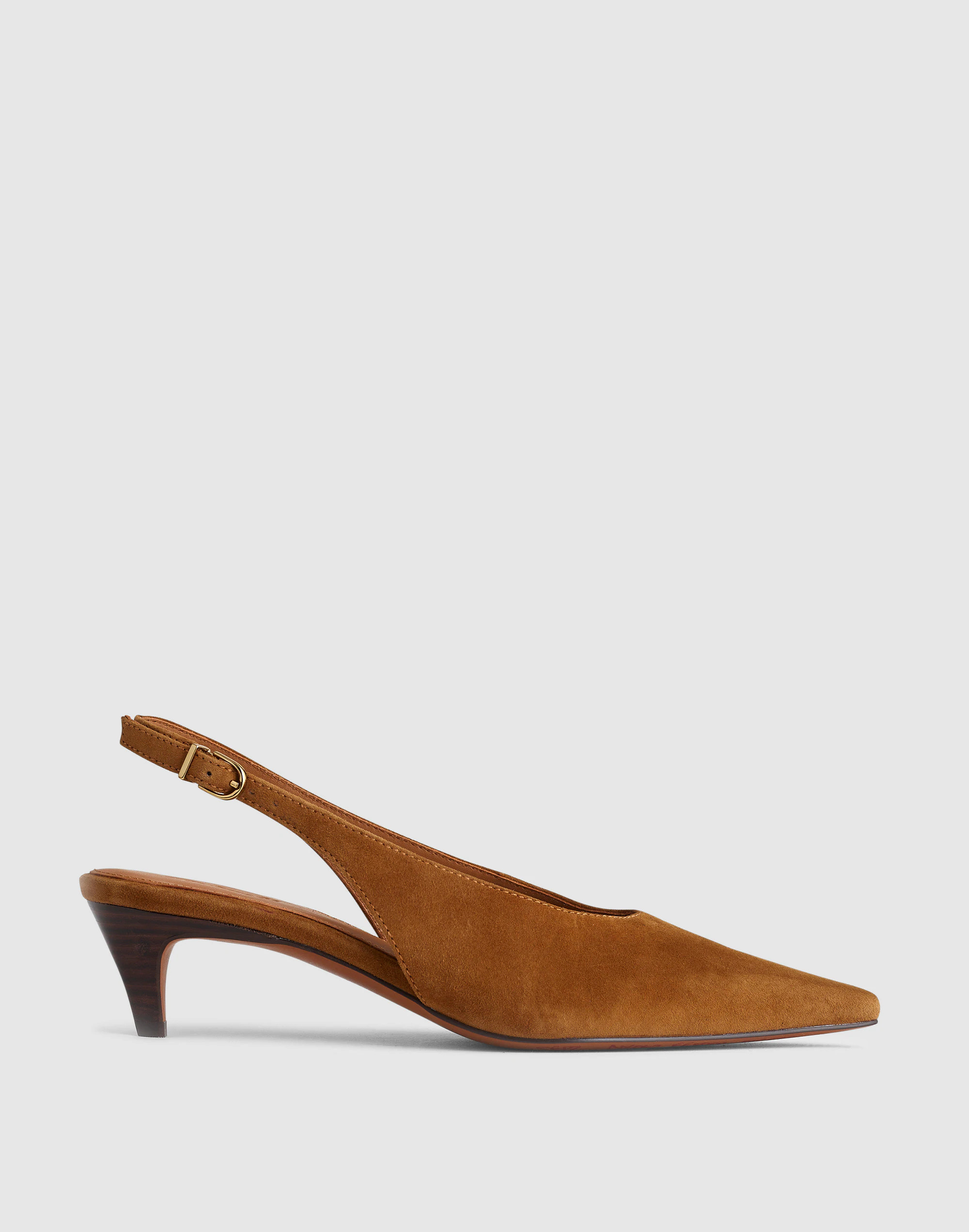 The Emilie Slingback Pump in Suede | Madewell