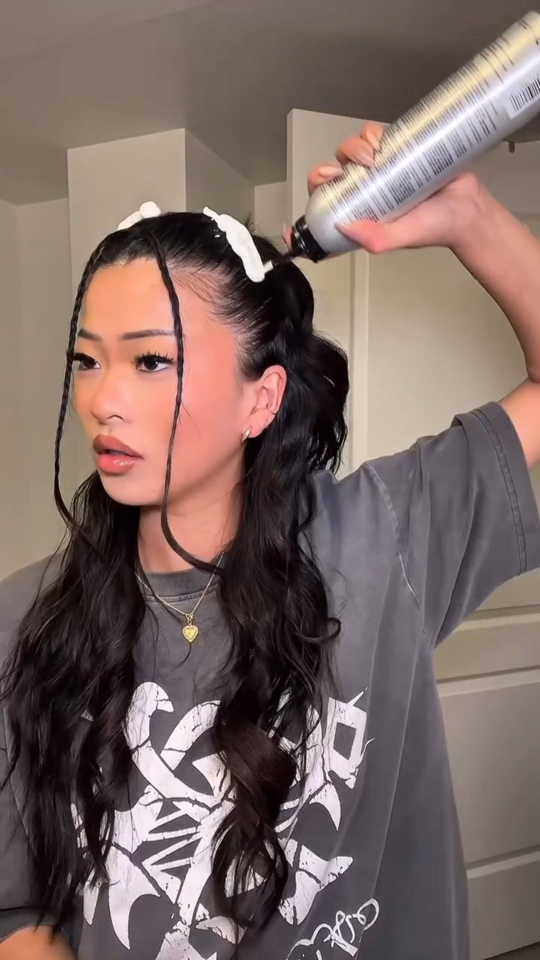 trying a new hairstyle 😛