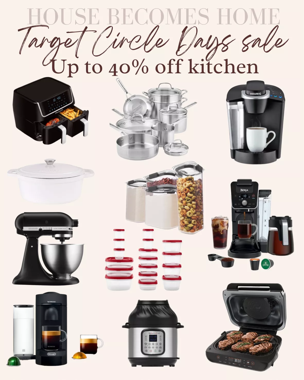 New Target kitchen sale: Up to 50% off PowerXL air fryers, Keurig K-Duo,  cookware!
