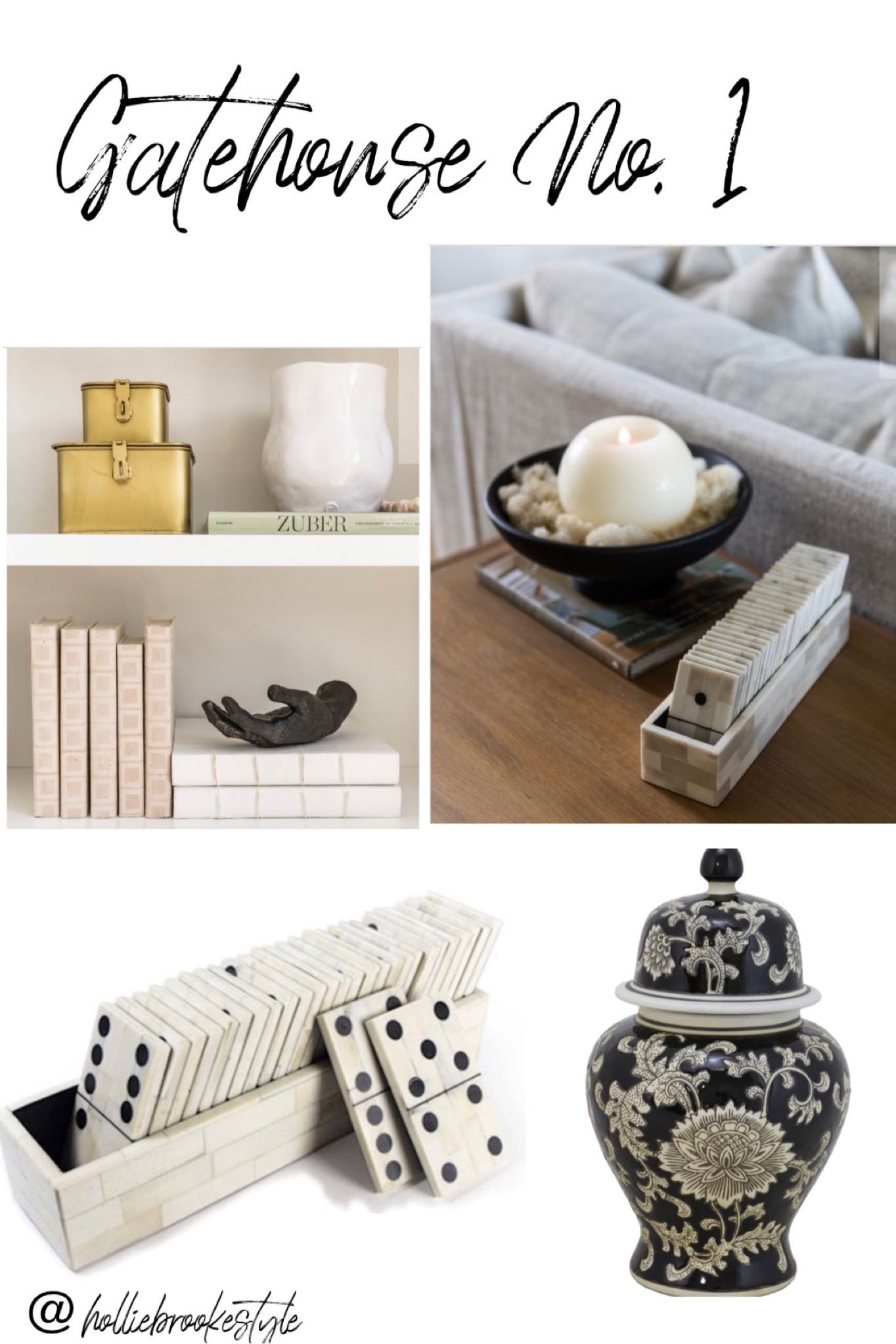 Some of my recent favorite Gatehouse No. 1 finds! 

#LTKgiftguide
Chic dominoes 
Domino set
Gift idea
Shelf decor items
Home decor
Decorative urn 


#LTKhome #LTKGiftGuide #LTKSeasonal