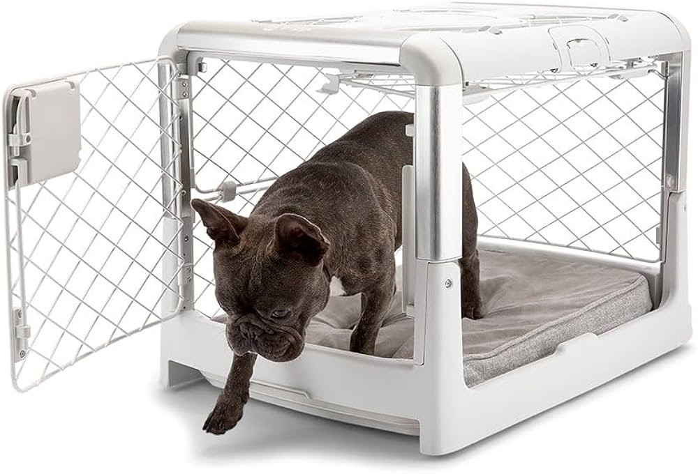 DIGGS Revol Collapsible Dog Crate with Wheels - Premium Portable Dog Crate - Safe, Stylish, and C... | Amazon (US)