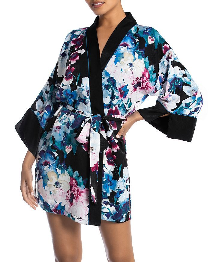 Shimmer Satin Floral Print Wrap Robe | Bloomingdale's (US)