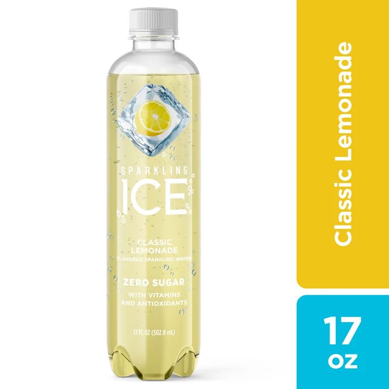 Sparkling Ice® Naturally Flavored Sparkling Water, Classic Lemonade 17 Fl Oz - Walmart.com | Walmart (US)