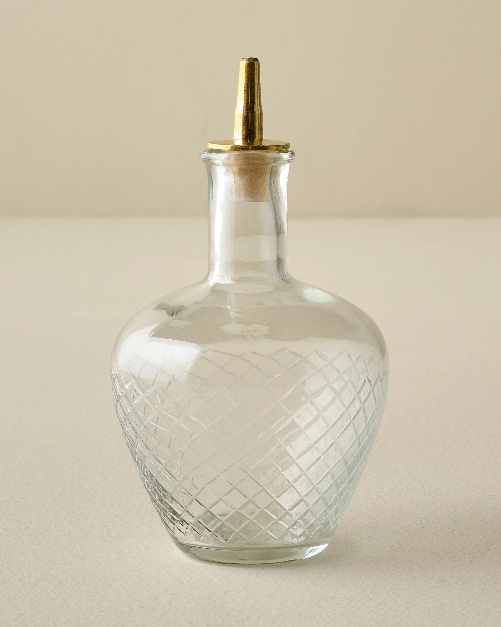 Vintage-Inspired Etched Glass Bottle | Magnolia