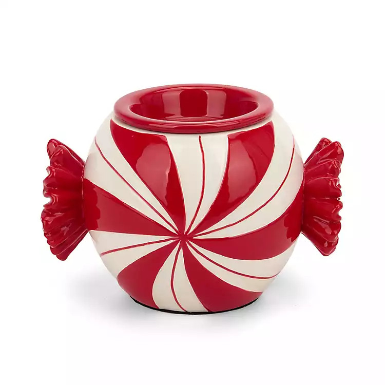 New! Peppermint Candy Wax Warmer | Kirklands
