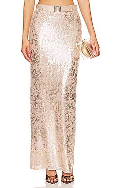 NBD Jobelle Maxi Skirt in Taupe from Revolve.com | Revolve Clothing (Global)