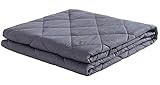 puredown Heavy Sleeping 100% Cotton Material with Glass Beads 10 lbs,41"x 60" Dark Grey Weighted Bla | Amazon (US)