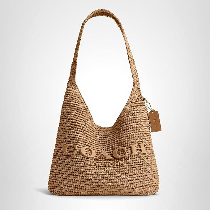 COACH Brooklyn Shoulder Bag 28 in Straw | Amazon (US)