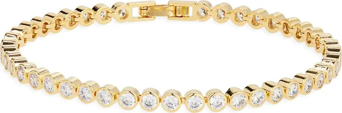 Nordstrom Cubic Zirconia Bezel Tennis Bracelet | Nordstrom | Nordstrom