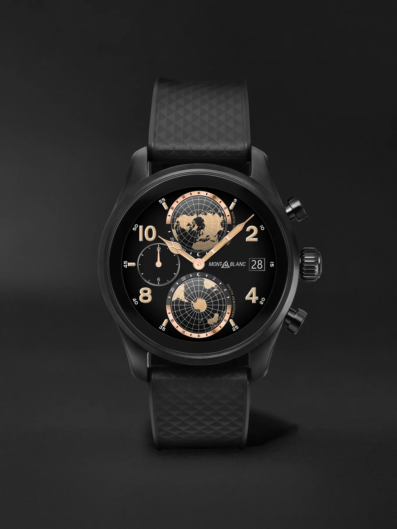 Summit 3 42mm Blackened Titanium and Rubber Smart Watch, Ref. No. 129267 | Mr Porter (UK)