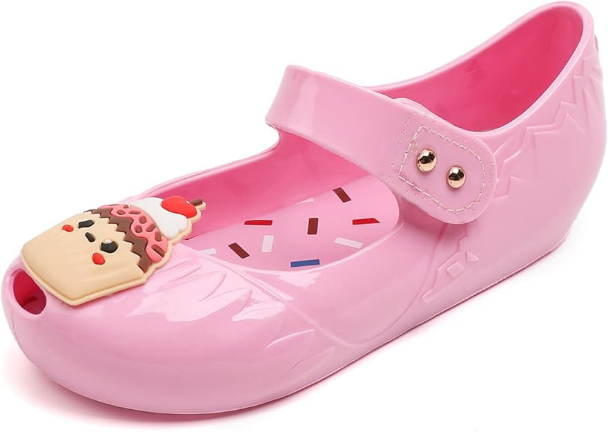 GUGUYeah Girls Dress Jelly Shoes Toddler Cosplay Jellies Sandals Princess Mary Jane Flats | Amazon (US)