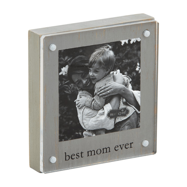 Small Mom Wood Acrylic Frame | Mud Pie