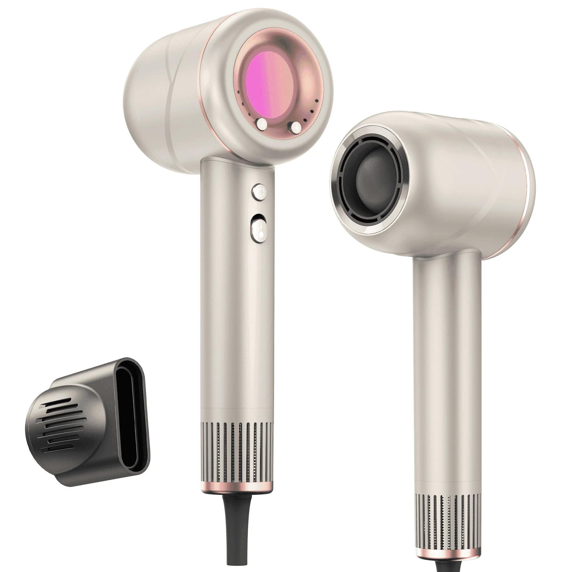 Moosoo blow dryer for women, Hair dryer, 4 Temps & 3 Speeds with RGB Light for Home, Travel - Wal... | Walmart (US)