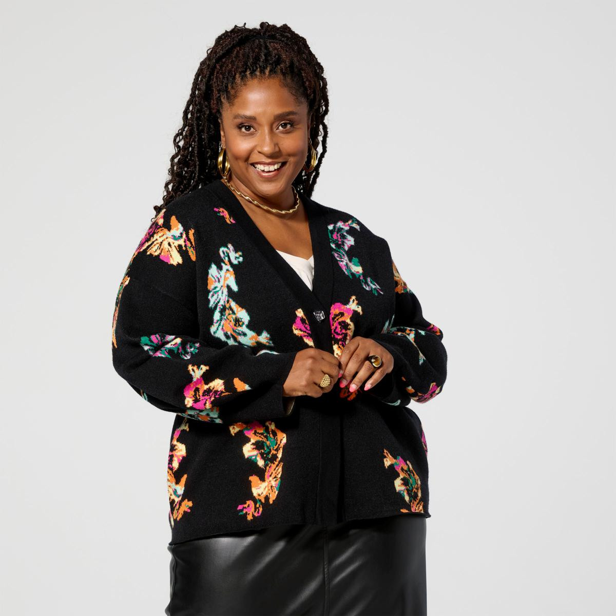 Harlem's Fashion Row x Kaphill Collection Sweater Knit Cardigan | HSN