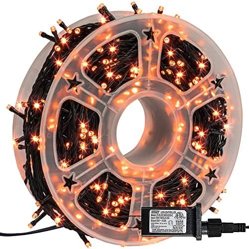 FUNPENY 164FT 500 LED Halloween Lights, 8 Modes Waterproof Plug in String Lights for Halloween In... | Amazon (US)