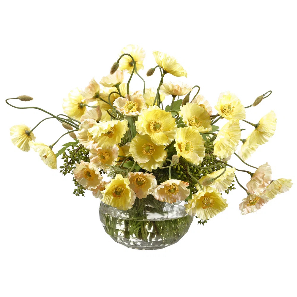 13"MINI POPPY IN GLASS | Wayfair | Wayfair North America