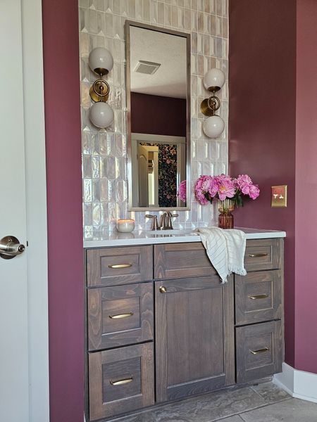 Our bathroom transformation is giving sparkle and glam. 

#LTKHome #LTKStyleTip #LTKFamily