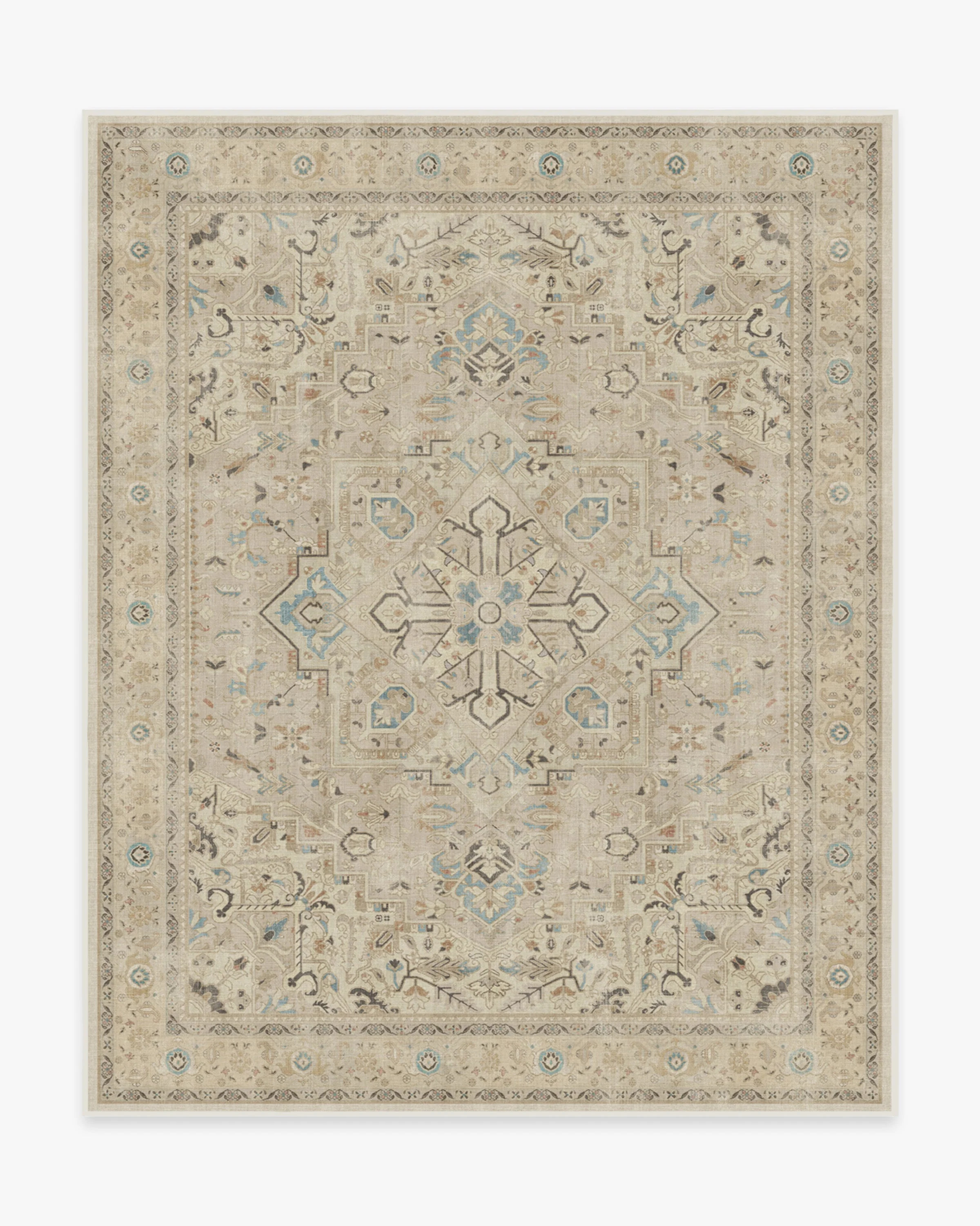 Kamran Ivory Opal Rug | Ruggable