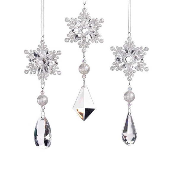 Acrylic Snowflake With Pendant L Decorations L Holiday L - Etsy | Etsy (US)