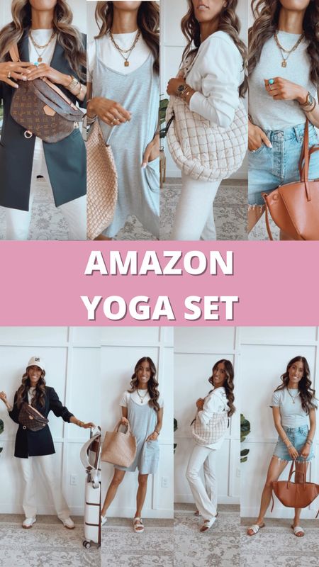 Wear this yoga set together as a set with a third layer or mix and match for the airport or running errands. Fits true to size. I’m wearing a small. 

#LTKFitness #LTKTravel #LTKActive