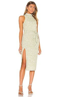 Song of Style Berna Midi Dress in Green Heather from Revolve.com | Revolve Clothing (Global)