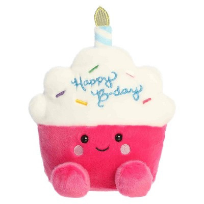 Aurora Small Sparkle Birthday Cupcake Palm Pals Party Sized Adorable Stuffed Animal Pink 7" | Target