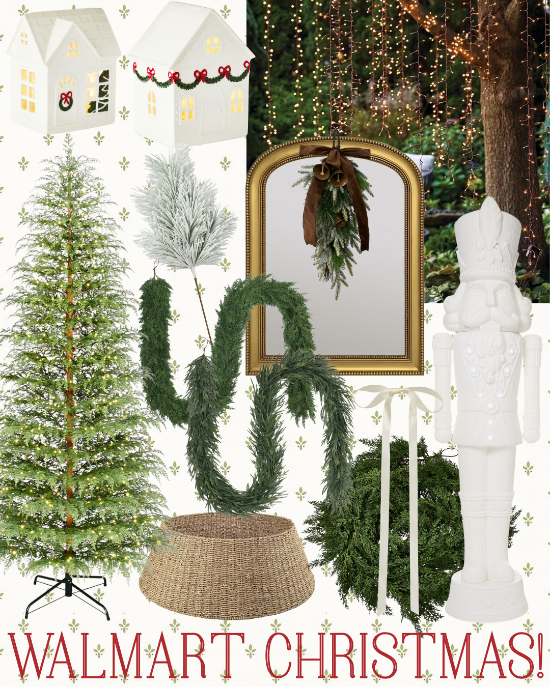 Walmart Christmas magic ✨ I pulled together some pretty pieces for a timeless holiday home! LOVE these tall outdoor nutcrackers, glowing village houses, classic greenery, and twinkling lights. All simple, classic finds that feel special without the fuss.

#WalmartChristmas #HolidayHomeDecor #ClassicChristmas #PreppyHome #GrandmillennialChristmas #BlueAndWhiteHoliday

Walmart Christmas Decor | Classic Holiday Style | Traditional Christmas | Preppy Holiday Home | Holiday Decorating Ideas | Christmas Porch Decor | Nutcracker Decor | Festive Christmas Finds | Cozy Holiday Home | Timeless Holiday Style 

 #LTKSeasonal #LTKHome #LTKFindsUnder50
