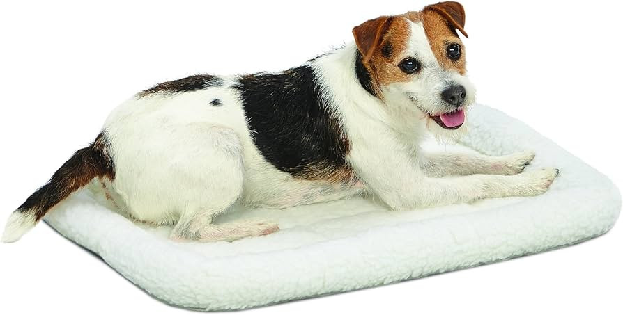 MidWest Homes for Pets Bolster Fleece Pet Bed for Dog And Cats 24L-Inch White w/ Comfortable Bols... | Amazon (US)