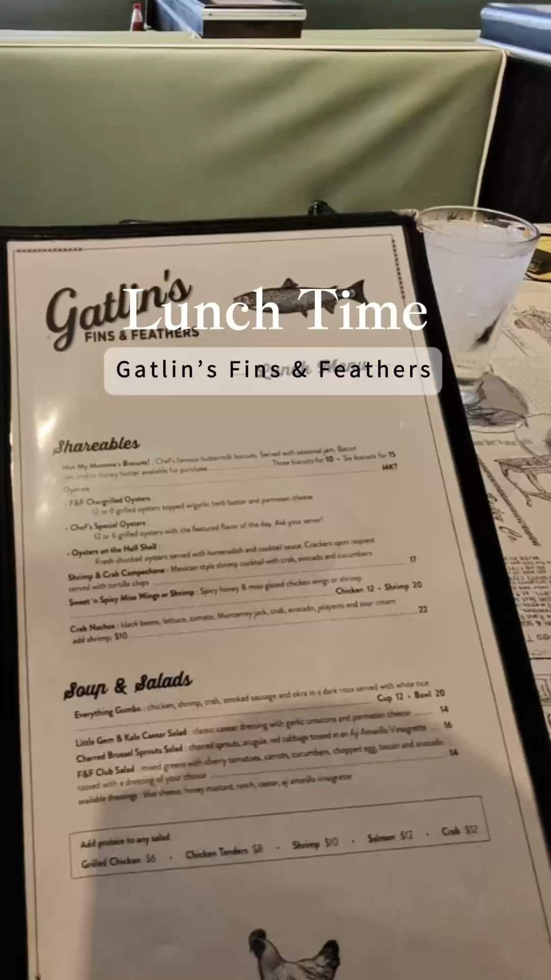 Birthday lunch for my fellow Gemini friend at Gatlin’s Fins & Feathers and somehow we ordered the EXACT same meal and drinks 🤣♊️
Started with those homemade biscuits + strawberry jam that deserve their own spotlight, then the catfish & fried wing combo with brussel sprouts. Great experience and the vibes were even better. It felt like being at your grandma house. 

And shoutout to Keisha for the amazing service — she made the whole experience even sweeter ✨

#HoustonEats #GeminiSeason #FoodieFinds #HoustonFoodie #BirthdayLunch

#LTKdayinmylife