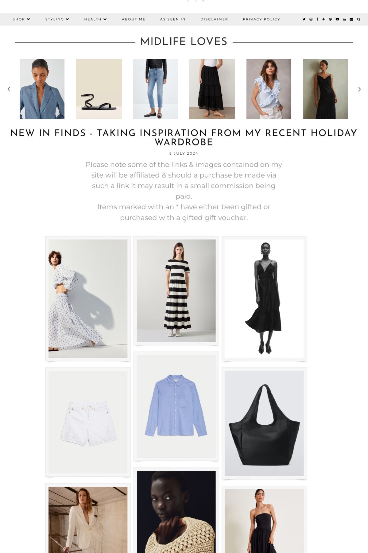 Summer holiday wardrobe inspiration 
.
#style #fashion #midlife #over50 #mymidlifefashion

#LTKuk #LTKsummer #LTKeurope