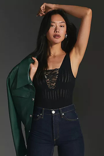 By Anthropologie Pointelle Bodysuit | Anthropologie (US)