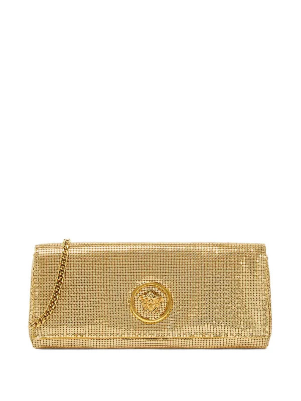 Versace La Medusa Clutch Bag | Gold | FARFETCH NL | Farfetch Global