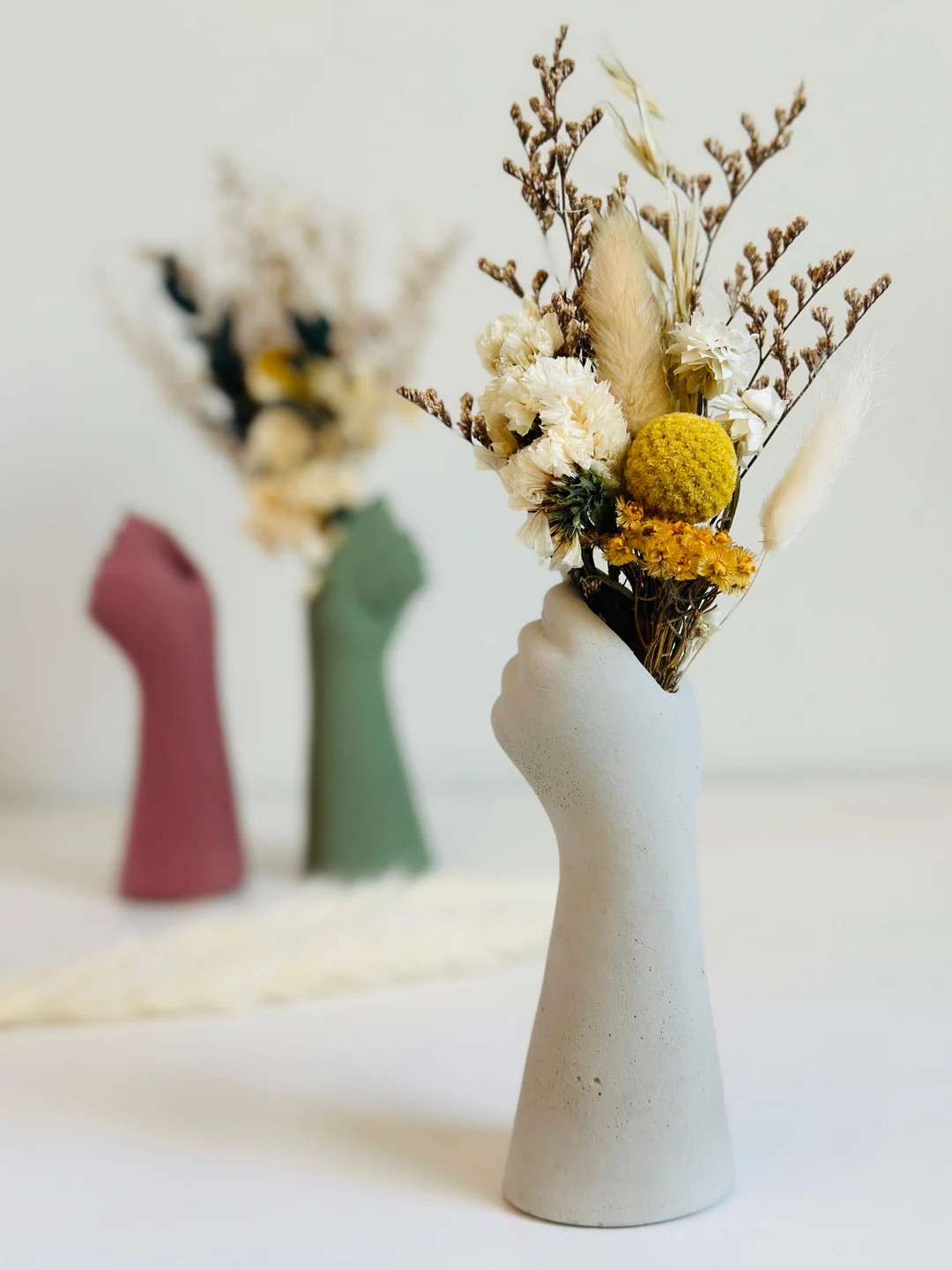 Concrete Hand Vase | Concrete Decor | Minimalist Decor - Etsy | Etsy (US)