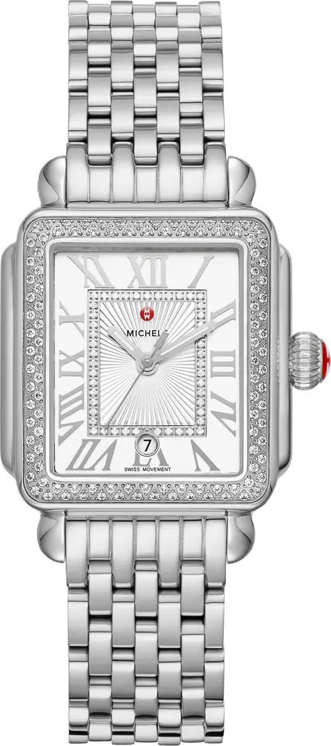 Deco Diamond Bracelet Watch, 29mm | Nordstrom